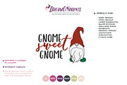 Christmas SVG | Gnome Sweet Gnome, an Illustration by DreamONprints (Thumbnail 2 of 2)