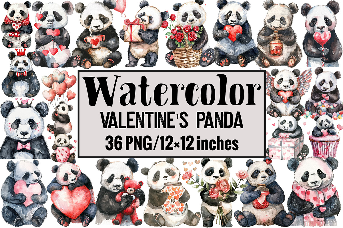 Valentine's Panda, an Illustration by Design Market (Photo 1 of 3)