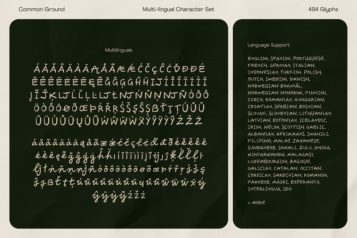 Common Ground Handwriting Font, a Handwritten Font by TYPEHEIST (Photo 9 of 11)