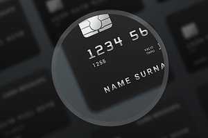 7 Credit Card Mock-Ups / Bank