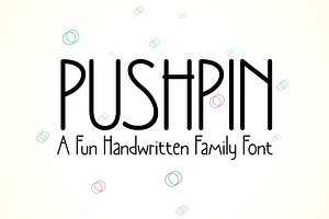 Pushpin a modern and friendly, a Sans Serif Font by Fontcastle
