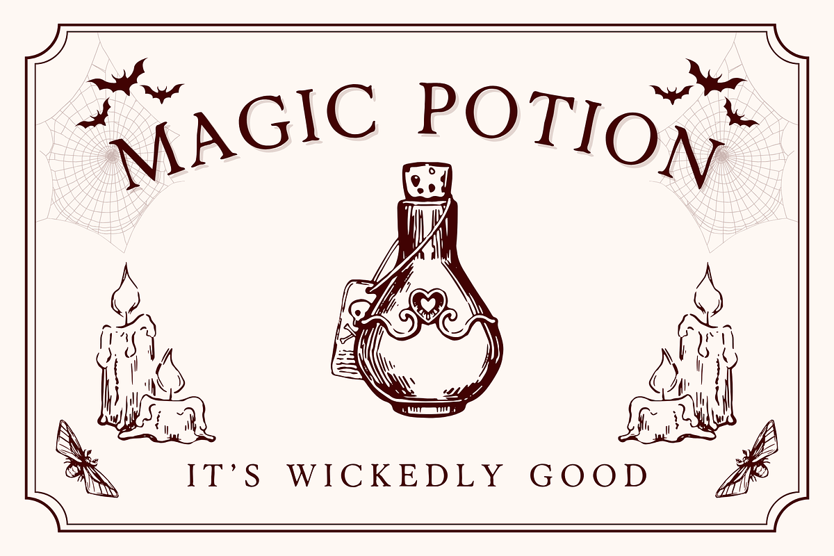 Velvet Terror is subtle horror font, a Serif Font by Brown Cupple (Photo 4 of 8)