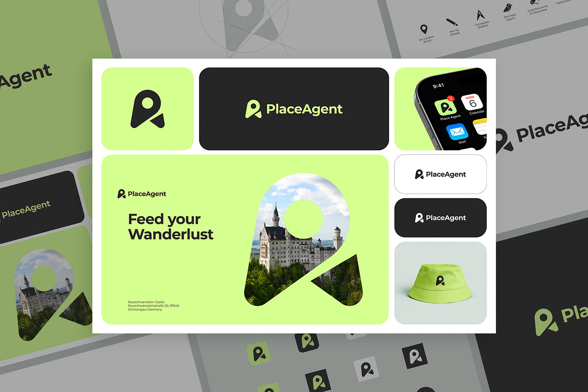 Place Agent Logo, a Branding & Logo Template by One Pixel Man (Photo 2 of 6)