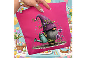 Watercolor Spring Gnome Clipart, an Illustration by designcity5 (Thumbnail 4 of 5)