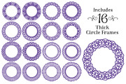 Purple Lace Vector Frames, an Illustration by Amanda Ilkov (Thumbnail 4 of 5)