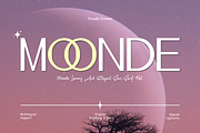 Moonde – Luxury & Elegant Sans Serif, a Sans Serif Font by overlaytemplates (Thumbnail 1 of 5)