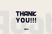 Agatic - Unique logo Corporate Font, a Sans Serif Font by Vroz Studio (Thumbnail 10 of 10)