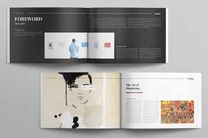 Artful Catalog Layout Landscape