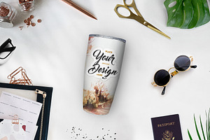 Tumbler, Travel Mug, Cup Mockup #001