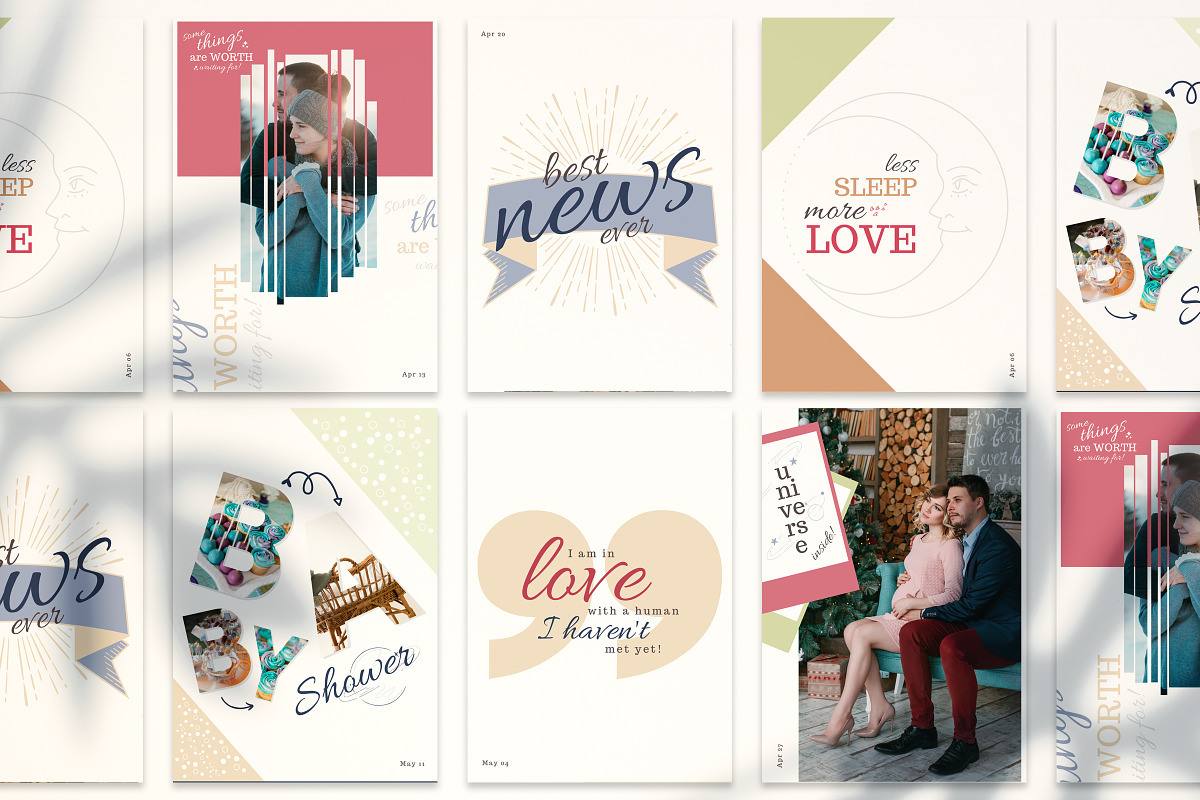 BONJOUR BEBE Pregnancy Journal, a Brochure Template by Typography Prime (Photo 9 of 15)