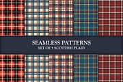 5 Scottish Seamless Patterns, a Pattern Graphic by VECFASHION (Thumbnail 1 of 5)