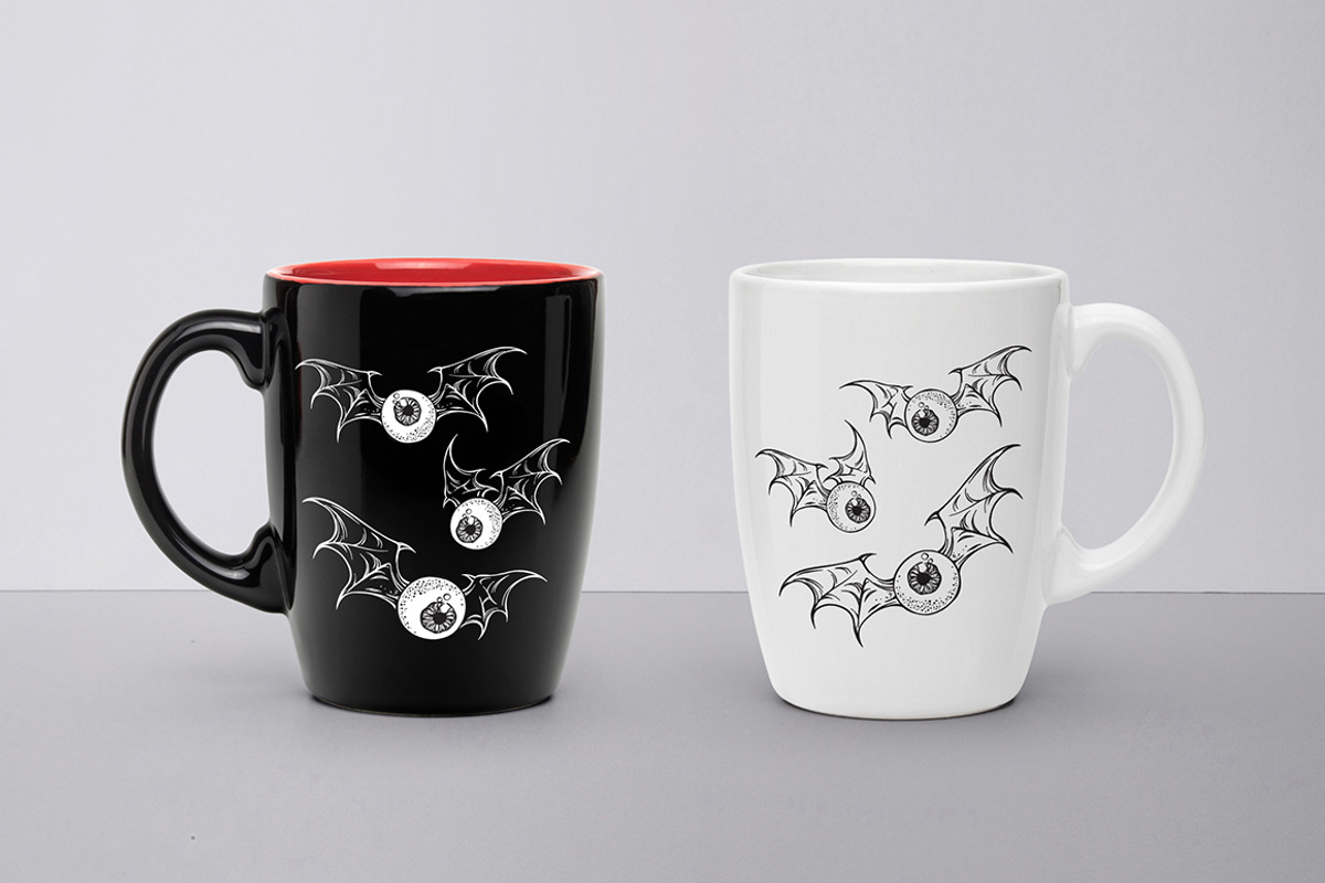 Creepy Eyes Halloween Designs, a Decorative Illustration by Croisy (Photo 4 of 6)