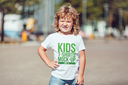 Kids T-Shirt Mock-Up Vol 2, a Shirt Mockup by Freeman Studio (Thumbnail 7 of 11)