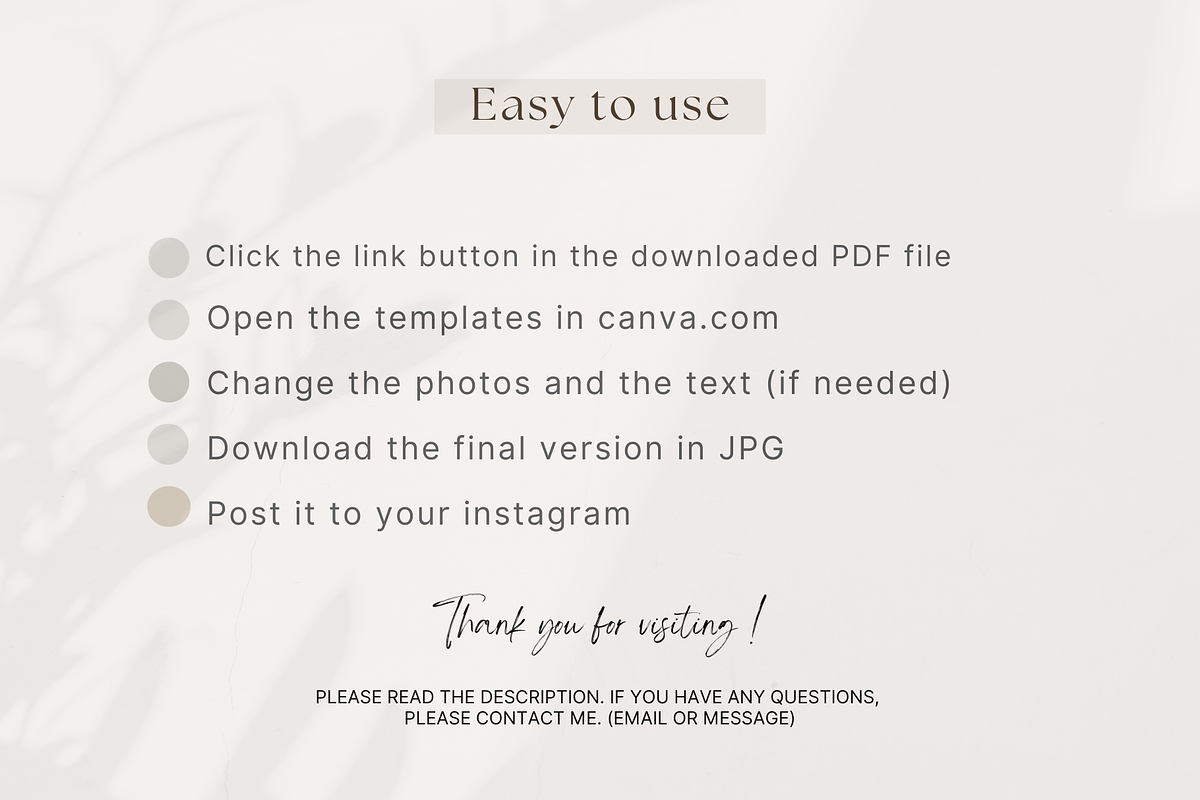 Beige Craft Shop Instagram Template, a Social Media Template by NoheaDesignShop (Photo 11 of 11)