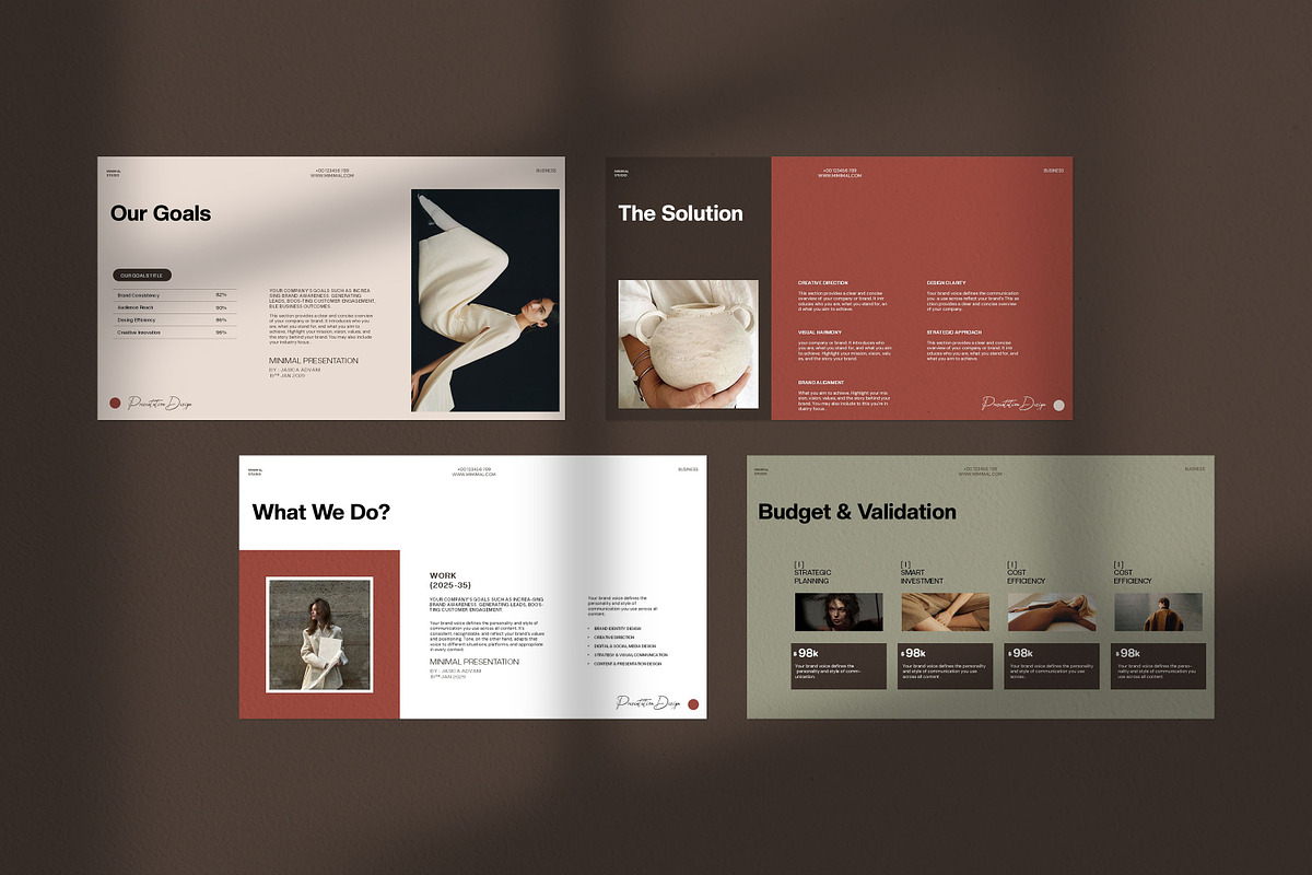 Minimal Presentation Template preview 6