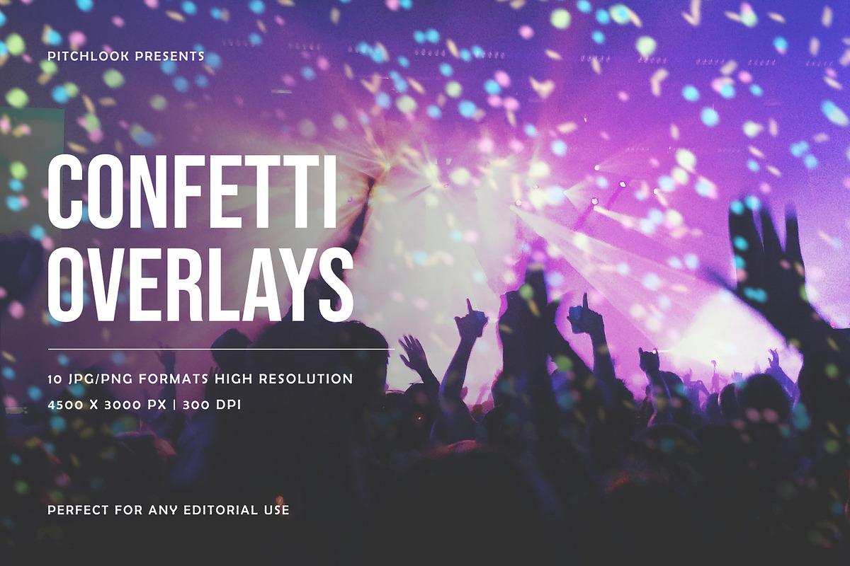 Confetti Party Overlay, a Texture Graphic by Pitchlook.Studio (Photo 1 of 3)