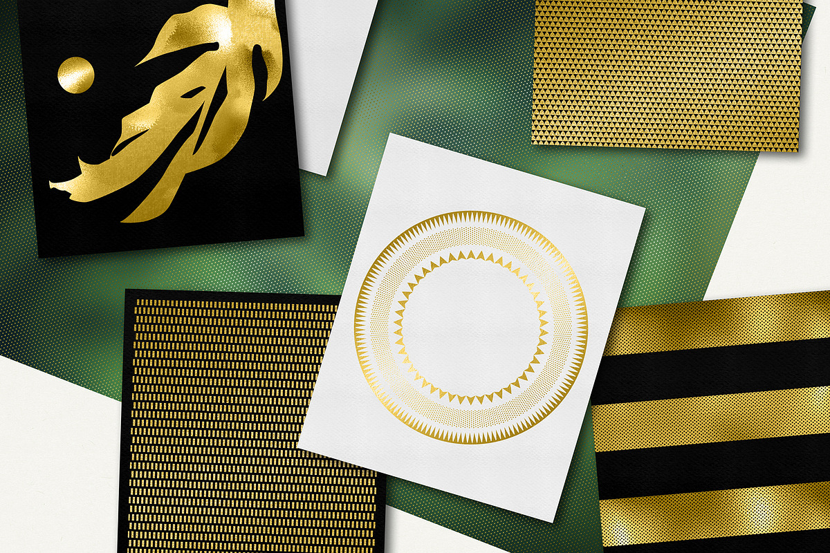 Gold Styles & Bonus Extras Bundle, a Layer Style Add-On by digiful (Photo 13 of 13)