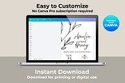 Minimalist Wedding Invitation Canva, an Invitation Template by M9 Design (Thumbnail 4 of 5)