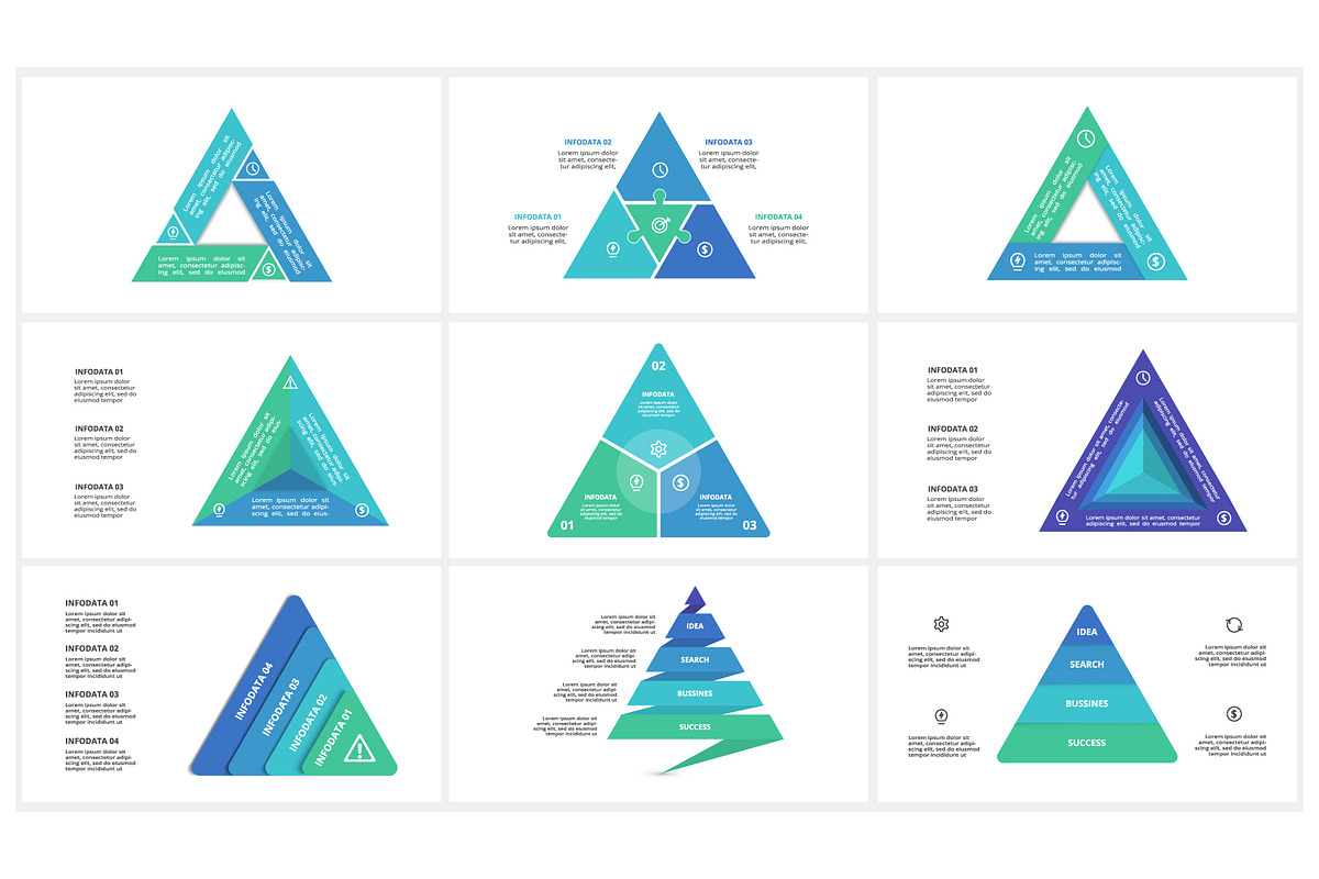 Triangle Presentation Canva Template preview 5