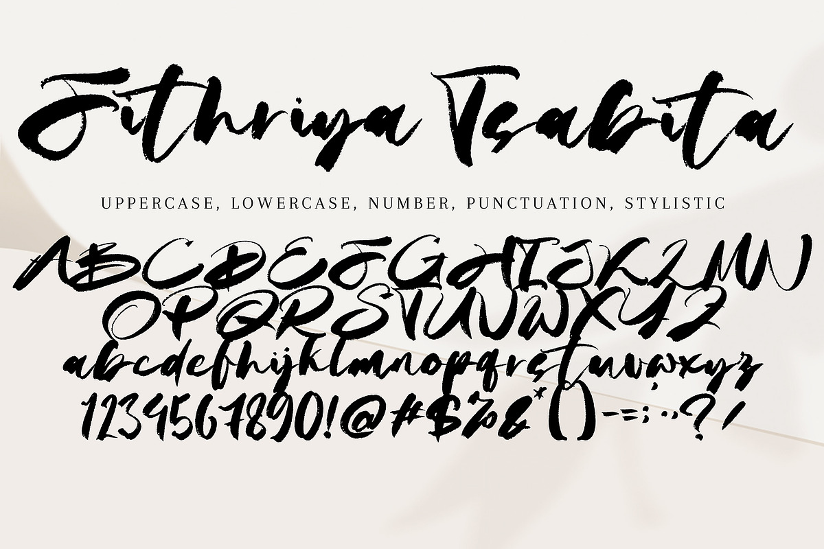 Fithriya Tsabita, a Handwritten Font by HaKi Studio (Photo 5 of 5)
