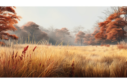 plant yellow red grass sunlit ai, a Nature Photo by pikepicture