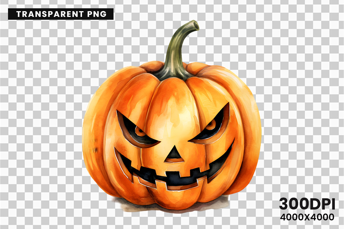 Halloween Jack-o-lantern PNG Bundle, a Seasonal Illustration by Creative Arslan (Photo 11 of 11)