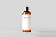 Amber Glass Bottle Mockups, a Cups & Container Mockup by pmvch (Thumbnail 1 of 10)