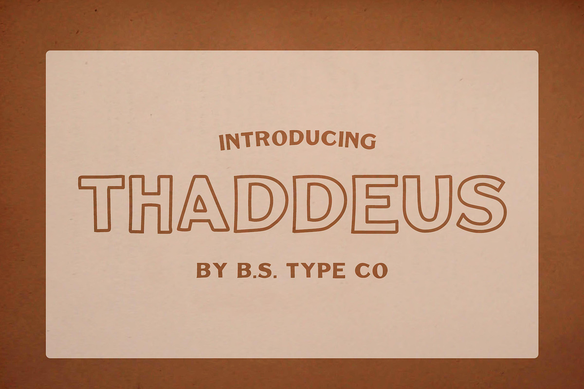 BS Thaddeus | Vintage Font Family, a Slab Serif Font by BS Type Co. (Photo 1 of 4)