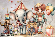Watercolor Circus Spectacular, an Illustration by Dazzling Art Boutique (Thumbnail 1 of 9)
