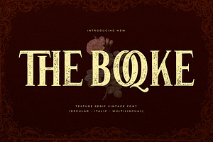 The Boqke Texture Serif Vintage Font