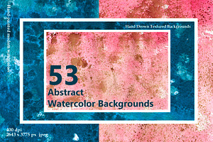 53 Abstract Watercolor Backgrounds