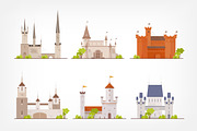 Set of ancient castles, fortresses, an Object Illustration by Good Studio (Thumbnail 2 of 4)