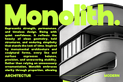 Boldega - Bold Geometric Display, a Sans Serif Font by roomspace creative lab (Thumbnail 4 of 9)