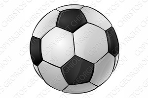 Soccer Football Ball Cartoon Sports, a Sport Illustration by Christos Georghiou