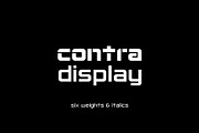 Contra Display Typeface, a Sans Serif Font by Steven K Strawbridge (Thumbnail 1 of 9)