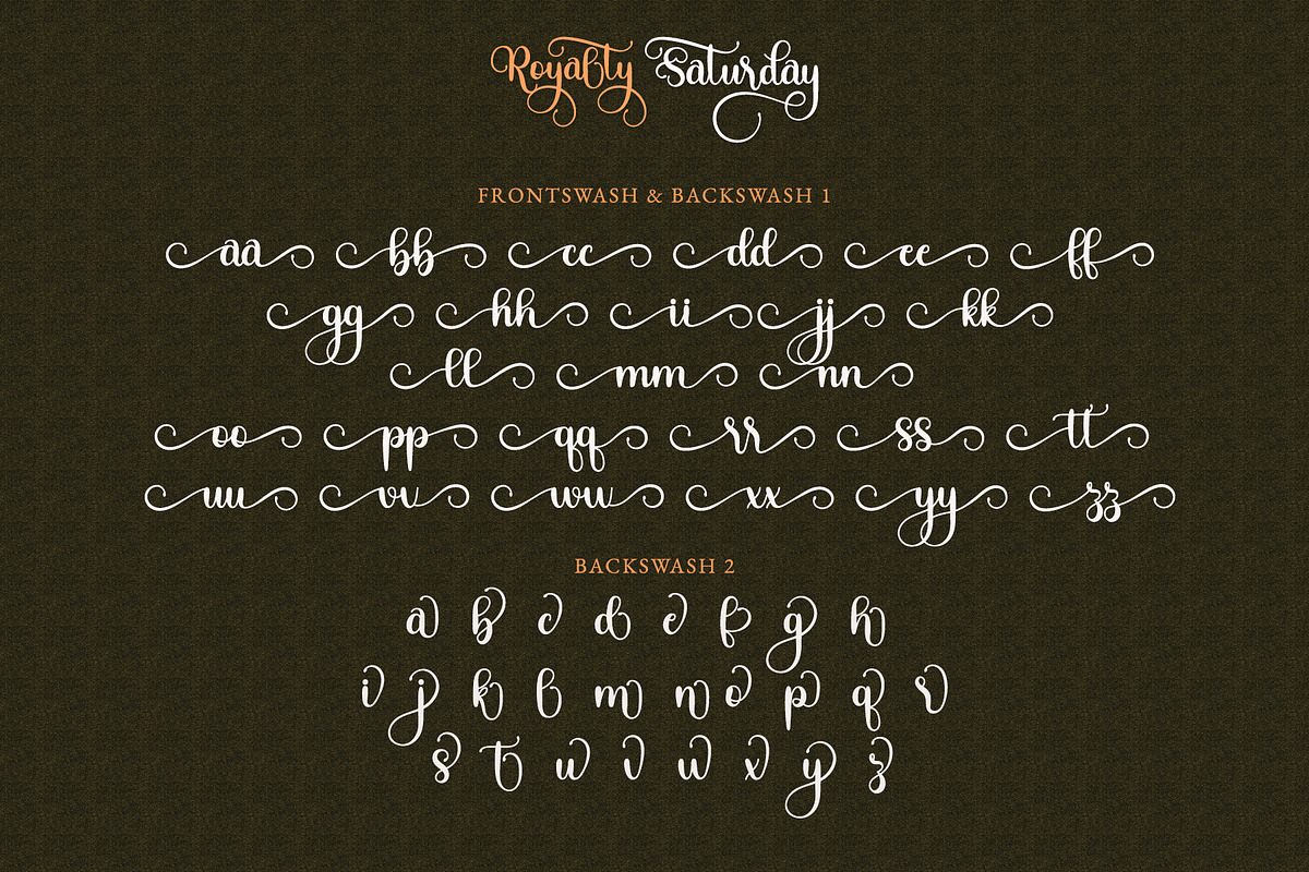 Royalty Saturday - Wedding Script, a Script Font by Airotype (Photo 13 of 16)