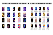 Abstract Shapes & Waves Backgrounds, a Scene 3D Model by MarisoArt (Thumbnail 2 of 4)