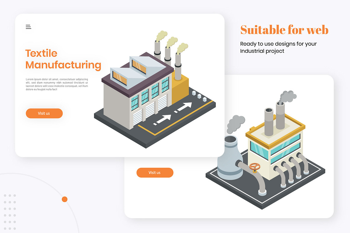 Isometric Industrial Illustrations, a Duotone Icon by Brickclay (Photo 3 of 8)