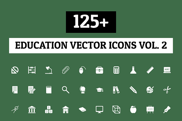 125+ Education Vector Icons - Vol 2 preview 4