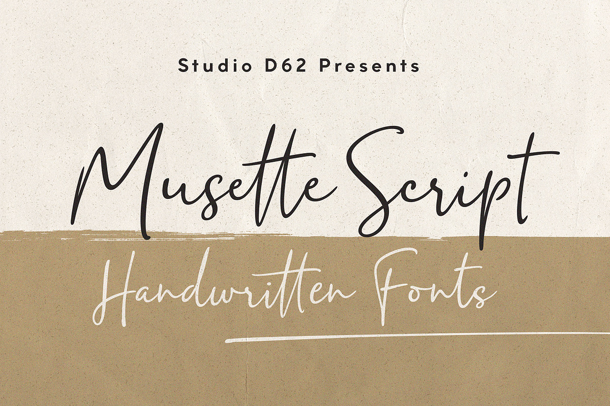 Musette Script, a Script Font by DISTRICT 62 STUDIO (Photo 1 of 8)