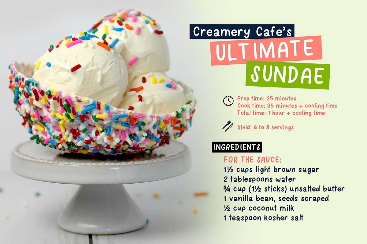Sundae School Font, a Sans Serif Font by Quirky Queen Media (Photo 5 of 6)