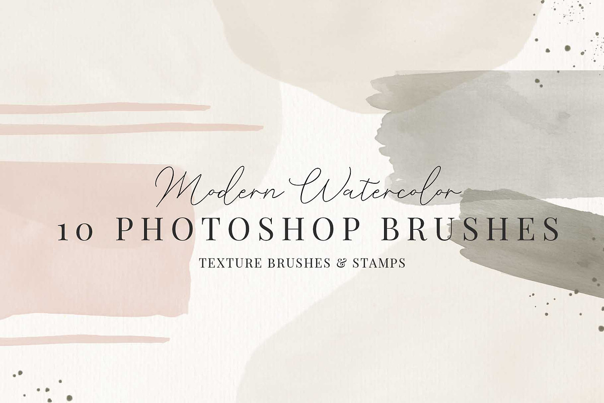 10 Watercolor Brushes for Photoshop preview 5
