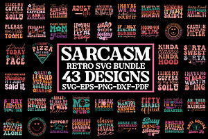 Sarcasm Svg Bundle, Funny quotes, a Graphic by Designer302