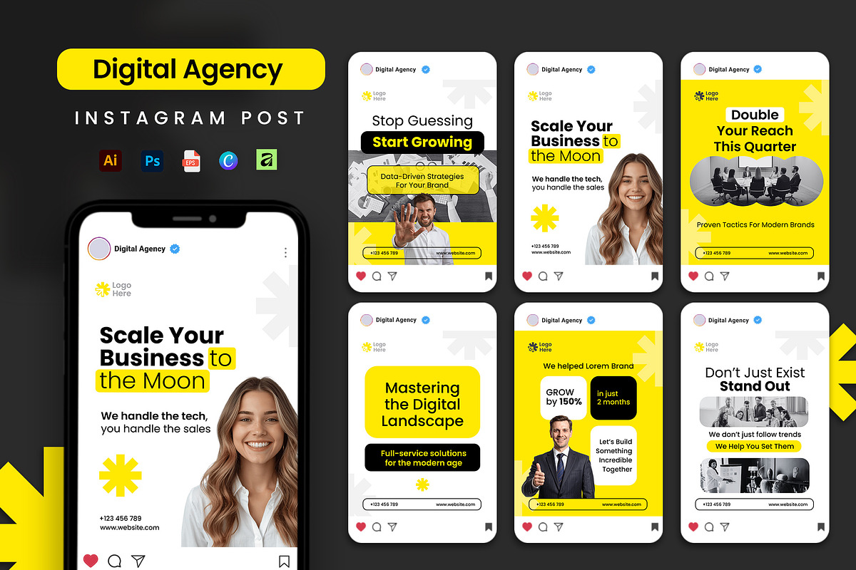Clean Digital Agency - Social Media, a Social Media Template by Jiwstudio (Photo 1 of 5)