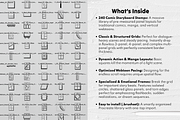 Comic Storyboard Procreate Stamps, a Brush Add-On by Selentaori Studio (Thumbnail 4 of 11)