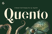 QUENTO | Modern Serif Display Font, a Serif Font by Glyph44 (Thumbnail 1 of 16)