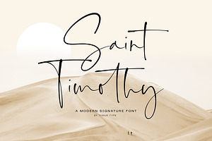 Saint Timothy - Signature Font