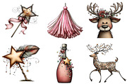 Watercolor Happy New Year Clipart, an Illustration by CreationArt (Thumbnail 3 of 5)