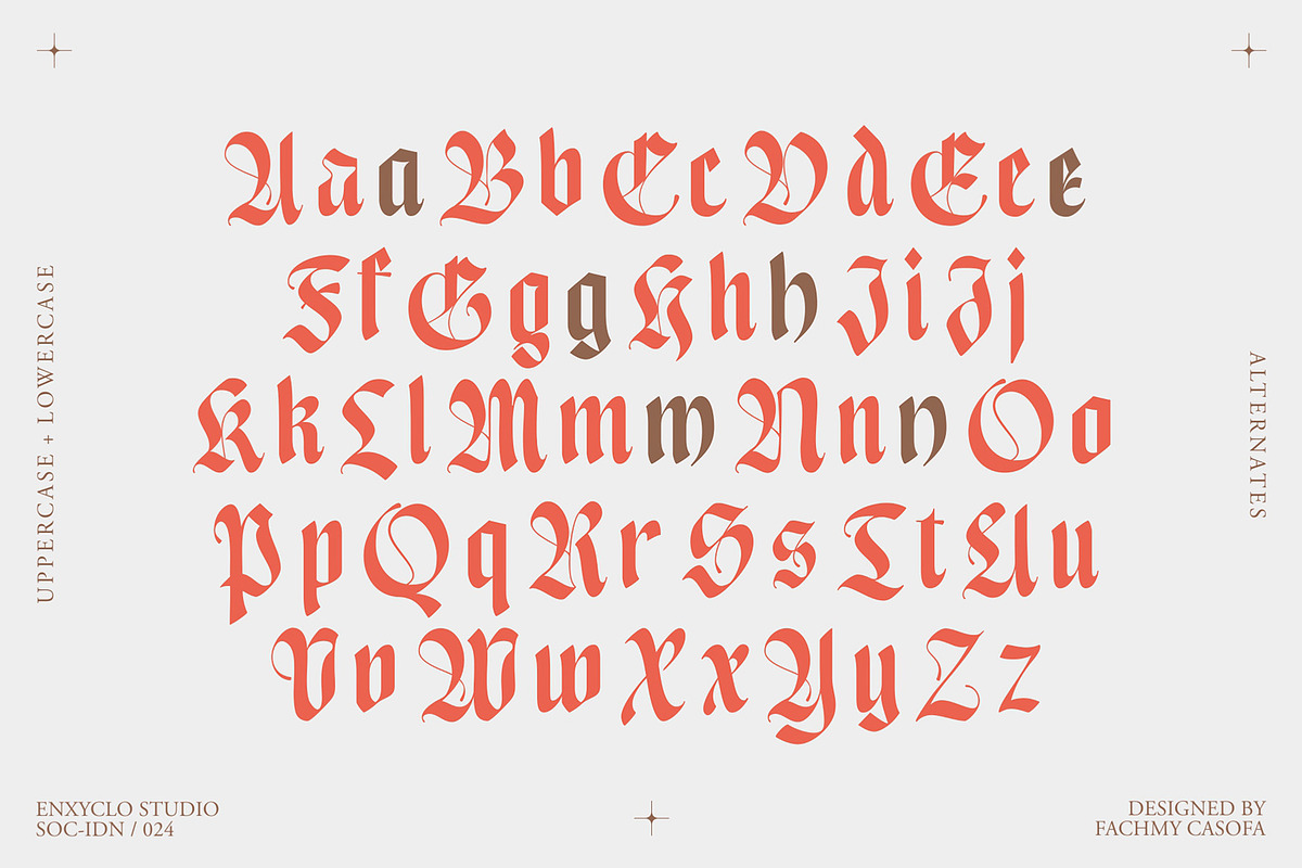 NCL Enigmatic Waesbendiy, a Blackletter Font by Enxyclo Studio (Photo 15 of 18)