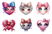 Glitter Pink Bow Heart Png, an Illustration by SinaCreation (Thumbnail 4 of 11)